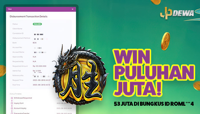 Win Puluhan Juta! ID Roml***4 Berhasil Bungkus 53 Juta