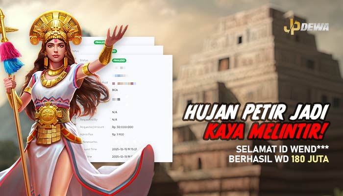 Hujan Petir Jadi Kaya Melintir! Selamat Member Berhasil WD