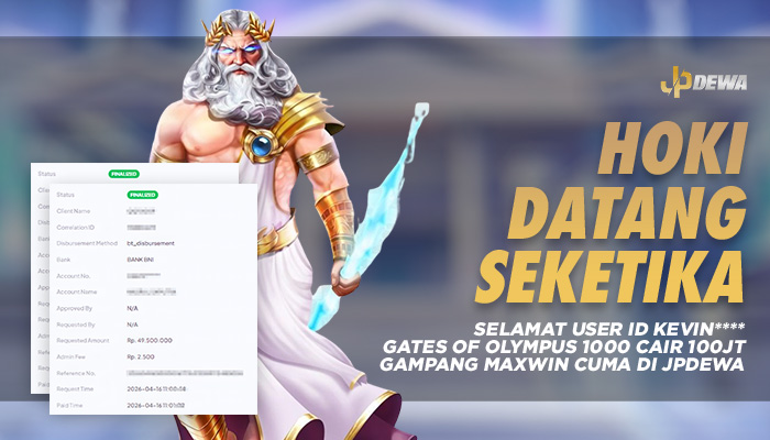 Hoki Datang Seketika Pada Userid Kevin**** yang Nggak Pakai Basa-Basi di JPDEWA