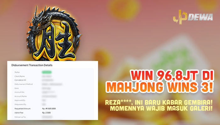 WIN Rp96,8 JUTA DI MAHJONG WINS 3! MOMEN REZA**** WAJIB MASUK GALERI